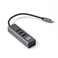 USB-Хаб (концентратор) ExeGate DUB-4TC EX293987RUS (кабель-адаптер USB Type C -- 4xUSB3.0, Plug&Play,