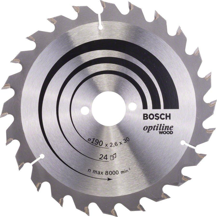 Диск пильный по дер. Bosch ECO WOOD (2608640615) d 190мм d(посад.) 30мм (циркулярные пилы) - фото 1 - id-p214265420