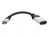 Aдаптер USB 3.1 Type-Cm -- DP A(f) 8K@60Hz, 0.15m ,Alum ,VCOM CU422MV-8K