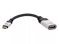 Aдаптер VCOM CU423MV-8K USB 3.1 Type-Cm -- HDMI A(f) 8K@60Hz, 0.15m ,Alum ,