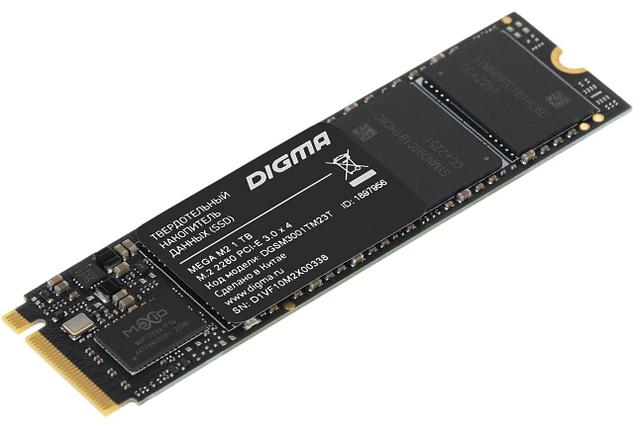 Накопитель SSD Digma PCI-E 3.0 x4 1Tb DGSM3001TM23T MEGA M2 M.2 2280, фото 2