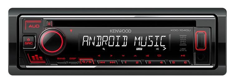 Автомагнитола CD Kenwood KDC-1040U 1DIN 4x50Вт - фото 1 - id-p214263586