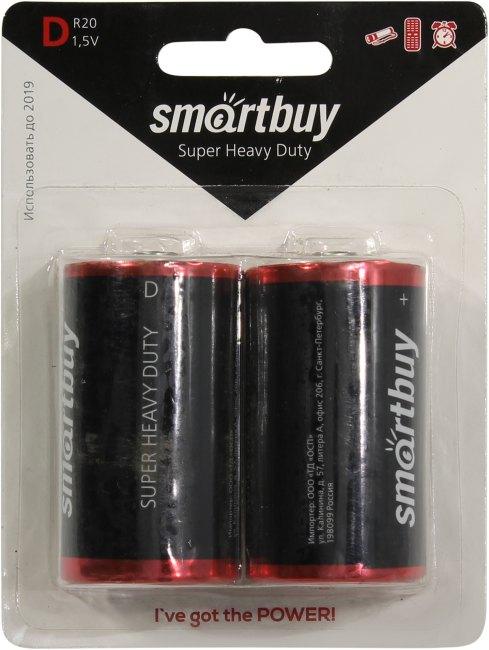 Батарея питания Smartbuy SBBZ-D02B Size"D" 1.5V солевый уп. 2 шт - фото 1 - id-p214275948