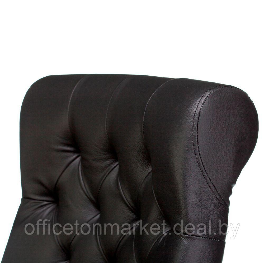 Кресло для руководителя Бюрократ T-9928WALNUT, кожа, металл/дерево, черный - фото 7 - id-p214255825