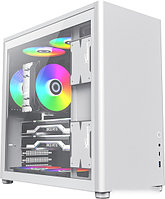 Корпус ATX Без БП GameMax Spark PRO Full White (Dual Side TG,1xType-C,1x USB 3.2,up to 6x 120-140mm fans)