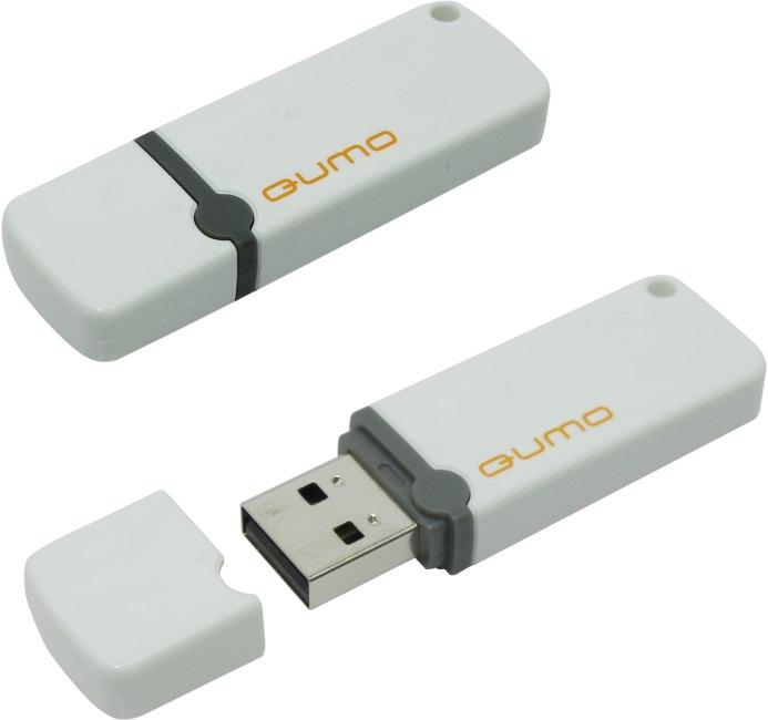 Накопитель Qumo Optiva QM16GUD-OP2-White USB2.0 Flash Drive 16Gb (RTL) - фото 1 - id-p214275963