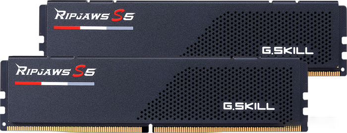 Модуль памяти G.Skill Ripjaws S5 F5-6000J3040G32GX2-RS5K DDR5 DIMM 64Gb KIT2*32Gb PC5-48000 CL30 - фото 1 - id-p214269585