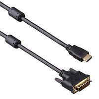 Кабель HDMI-DVI-D ExeGate EX-CC-HDMIF-DVIM-0.15 EX294675RUS (19F/25M, 0,15м, позолоченные контакты)