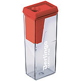 Точилка пластиковая Berlingo "Classic Pro" 1 отверстие, контейнер, ассорти, фото 5