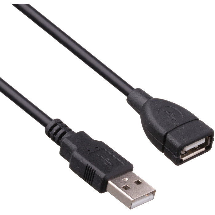 Удлинитель USB 2.0 ExeGate EX-CCF-USB2-AMAF-3.0F (Am/Af, позолоченные контакты, ферритовые кольца, 3м) - фото 1 - id-p214274532