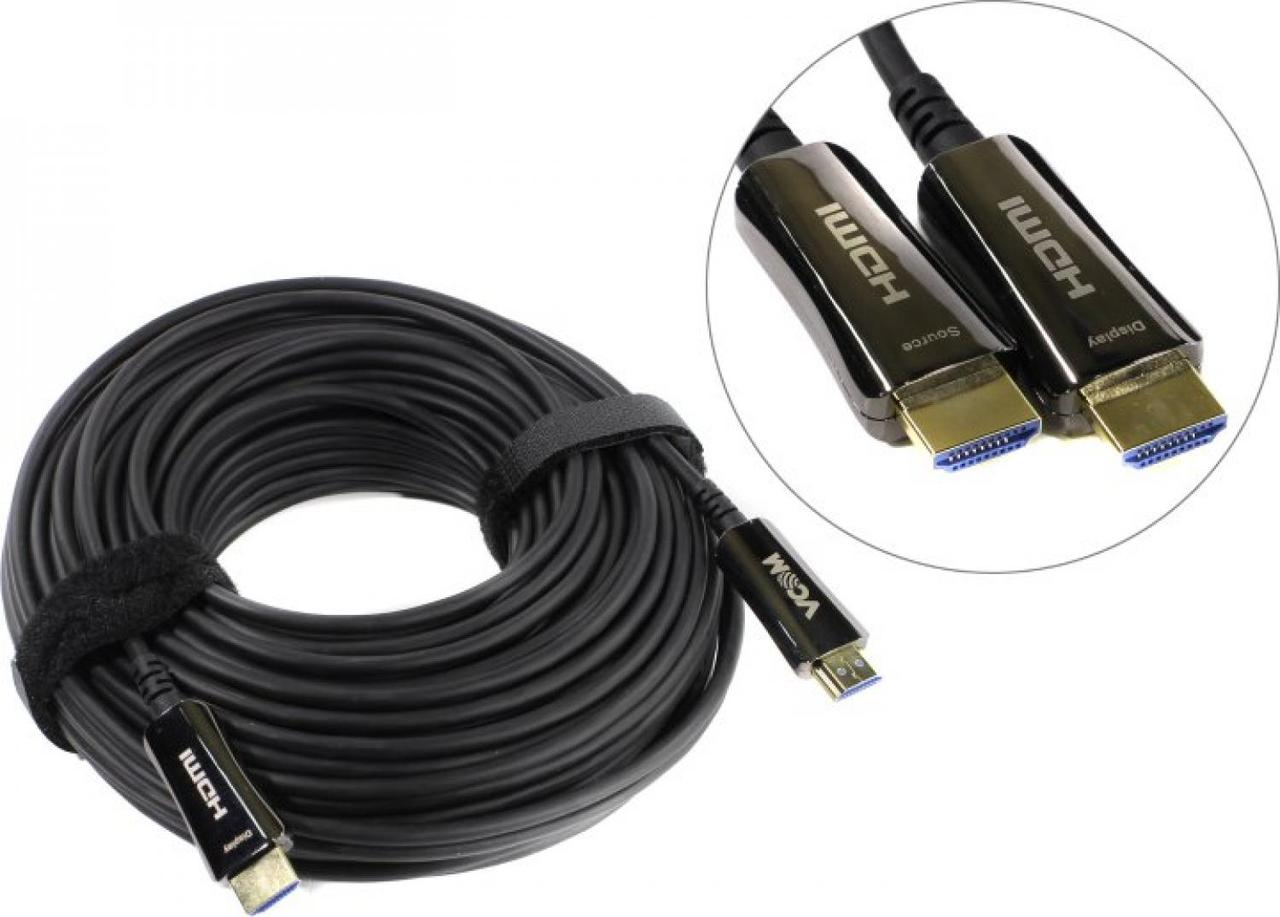 VCOM D3742A-30м Кабель optical HDMI to HDMI (19M -19M) 30м ver2.0 - фото 1 - id-p214269632