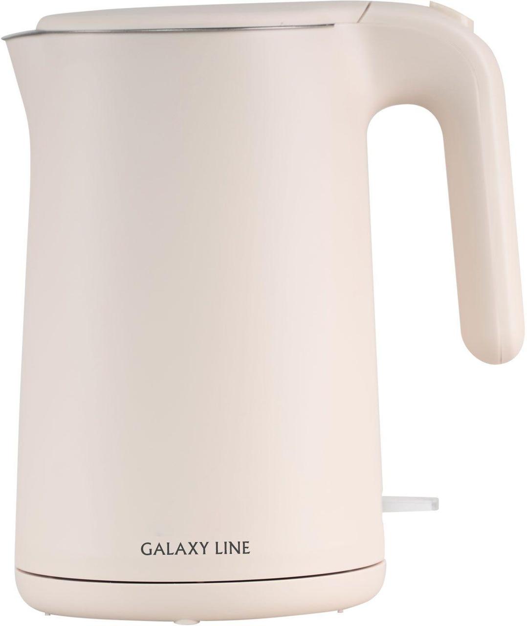 Чайник электрический Galaxy Line GL 0327 1.5л. 1800Вт пудровый (корпус: нержавеющая сталь/пластик) - фото 1 - id-p214264766