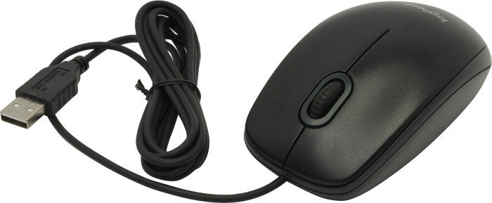 Манипулятор Logitech Optical Mouse B100 Black (OEM) USB 3btn+Roll 910-003357/910-006605, фото 2