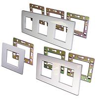 LANMASTER LAN-FRS45X45/3-WH Вставка Mosaic 22.5x45, RJ-45 STP, кат.6, со шторкой и увеличенным окном