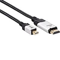 Кабель-переходник miniDisplayPort M- HDMI M 4K@60Hz 1.8m VCOM (CG615M-1.8M)