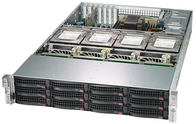 Серверная платформа Supermicro SuperStorage 2U Server 620P-ACR16L noCPU(2)3rd Gen Xeon Scalable/TDP 120-270W/, фото 2