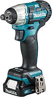 Гайковерт Makita TW161DWAE аккум. патрон:квад.1/2" (кейс в комплекте)