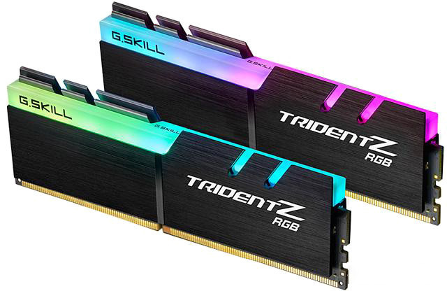 Оперативная память DDR4 64Gb KiTof2 PC-25600 3200MHz G.Skill Trident Z RGB (F4-3200C16D-64GTZR) CL16 - фото 1 - id-p214268780