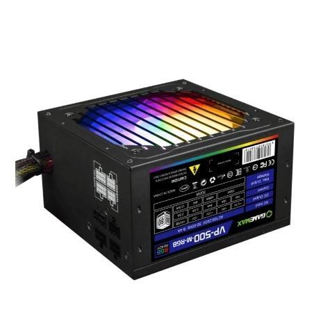 GameMax Блок питания ATX 500W VP-500-RGB-MODULAR 80+, Ultra quiet - фото 1 - id-p214271734