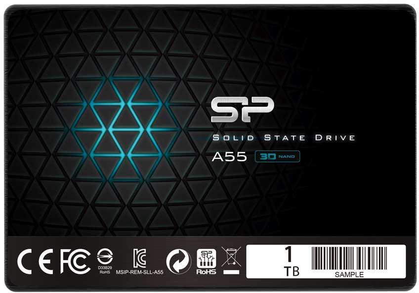 Накопитель SSD Silicon Power SATA III 1Tb SP001TBSS3A55S25 Ace A55 2.5" - фото 1 - id-p214275992