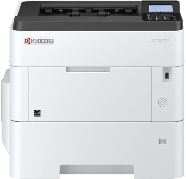 Kyocera ECOSYS P3260dn, Принтер, ч/б лазерный, A4, 60 стр/мин, 1200x1200 dpi, 512 Мб, USB 2.0, Network, лоток - фото 1 - id-p214272712