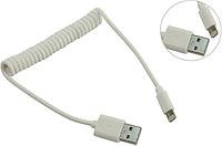 Smartbuy iK-512sp white Кабель USB AM-- Lightning 1м спиральный