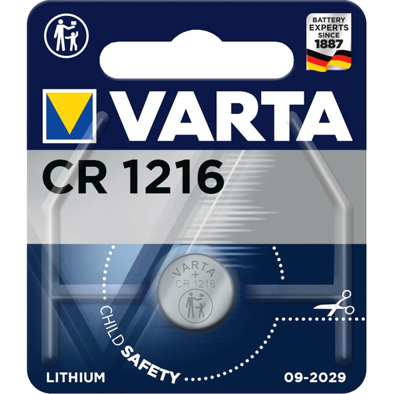 Элемент питания VARTA CR1216 (Li 3V) 06216101401 - фото 1 - id-p214262042