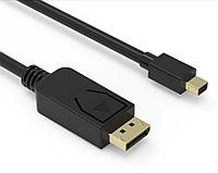 Кабель аудио-видео Buro MDP-DP miniDisplayport (m)/DisplayPort (m) 1.5м. Позолоченные контакты черный