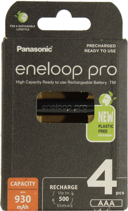 Аккумулятор Panasonic BK-4HCDE/4BE (1.2V 930mAh) NiMH Size "AAA" уп.4 шт - фото 1 - id-p214264926