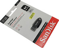 Накопитель SanDisk Ultra Curve SDCZ550-064G-G46 USB3.2 Flash Drive 64Gb (RTL)