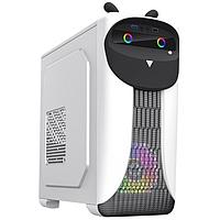 GameMax Корпус Cute OWL W-B без БП (Midi Tower, ATX, Черно-белый., 1*USB3.0 + 2*USB2.0, 2*120мм)