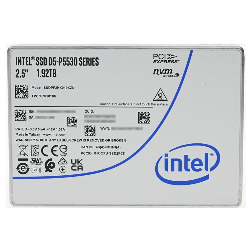 Твердотельный накопитель Intel SSDPF2KX019XZN1 D5-P5530 Series (1.92TB, 2.5in PCIe 4.0 x4, TLC) - фото 1 - id-p214274997