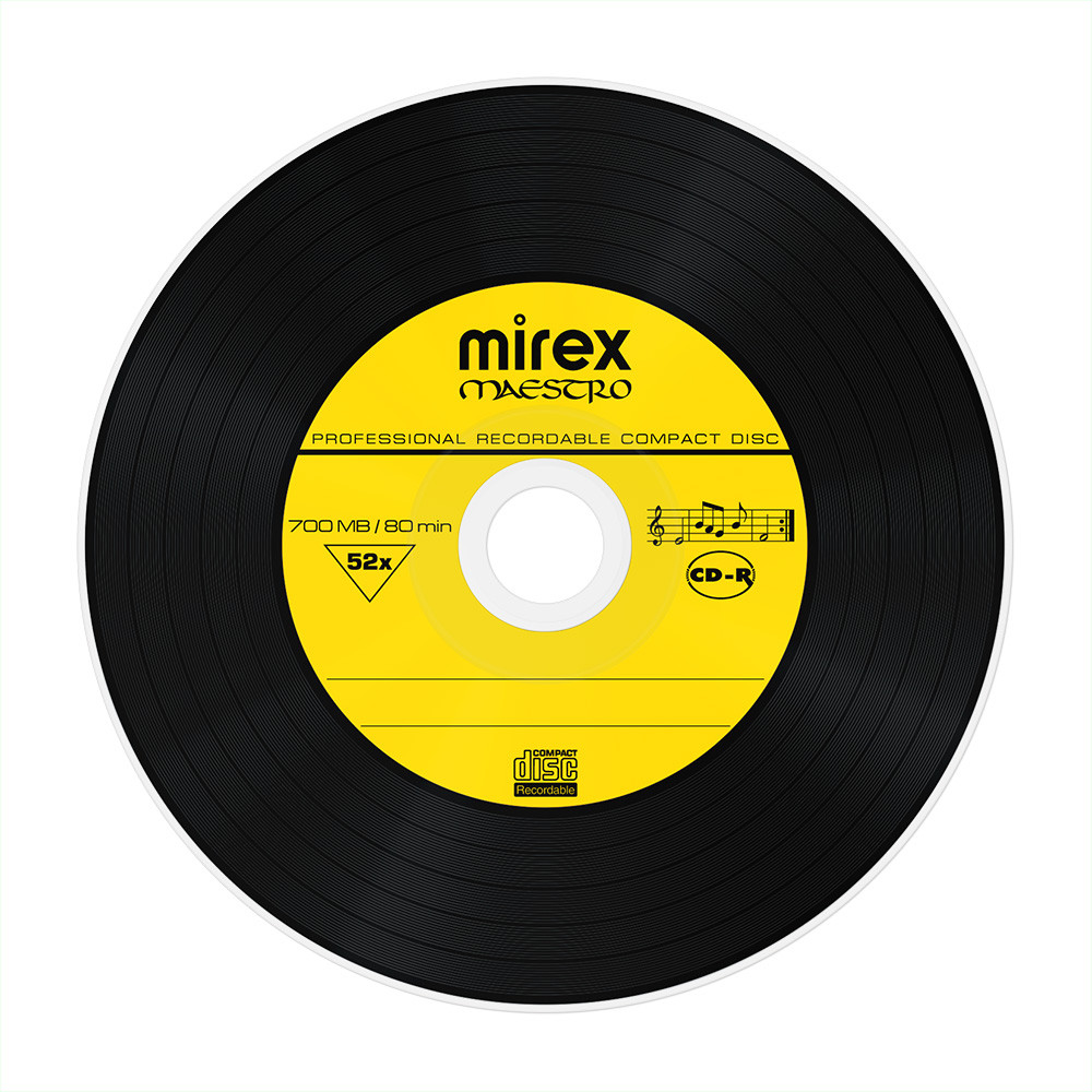 Диски CD-R - MIREX MAESTRO 700MB 52x Slim Case 5 pack (Vinyl) 5шт. - фото 3 - id-p214279340