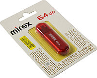 Накопитель Mirex Candy Red 13600-FMUCAR64 USB2.0 Flash Drive 64Gb (RTL)