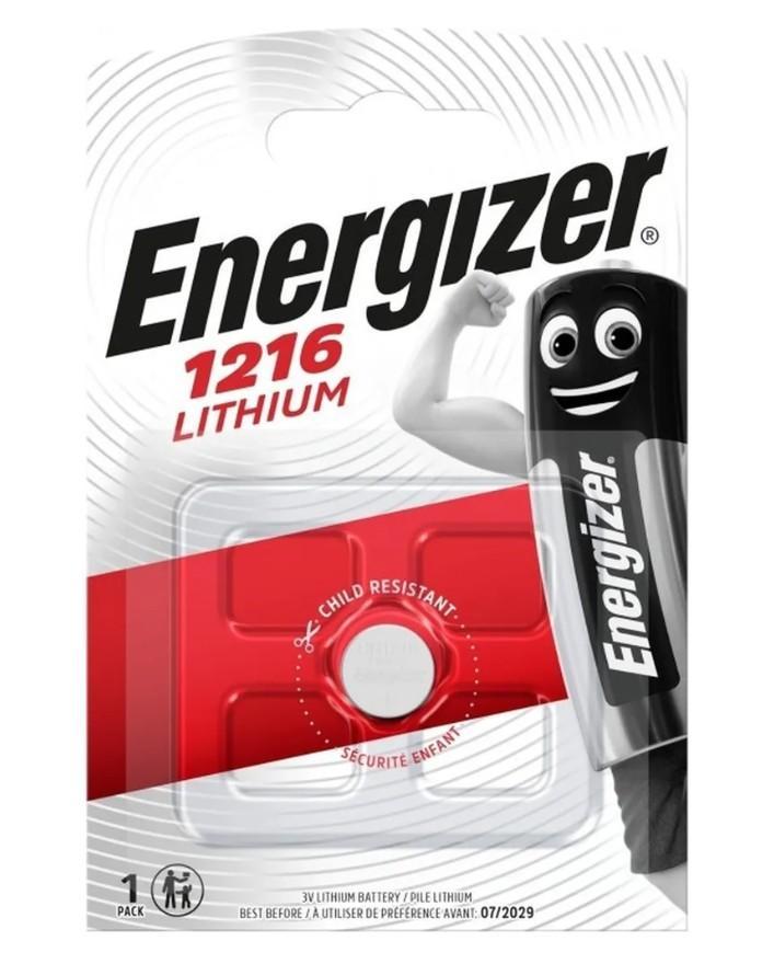 Батарейка Energizer CR1216 BL1 Lithium 3V (1/10/140) Батарейка Energizer CR1216 BL1 Lithium 3V (1/10/140) - фото 1 - id-p214272002
