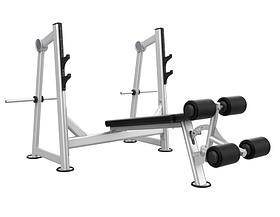 Скамья для жима штанги DHZ Fitness Olympic Decline Bench A-3041