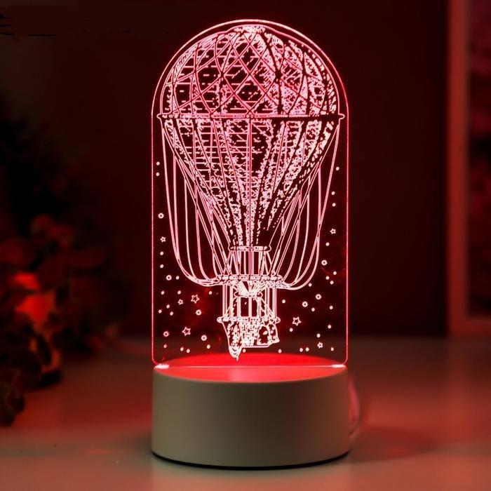 3D светильник «Воздушный шар» LED белый, 3 режима цвета - фото 1 - id-p214279839