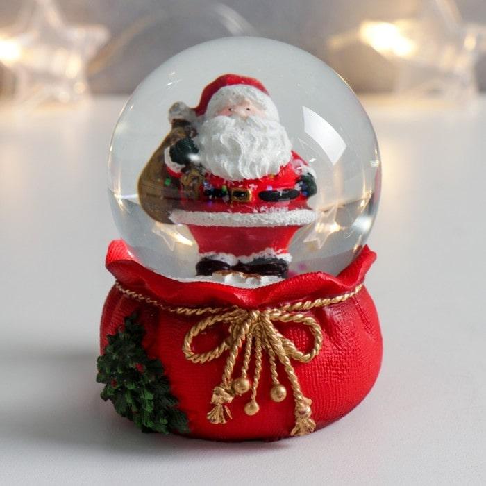 Снежный шар «Дед Мороз с мешком подарков» - фото 1 - id-p214279852