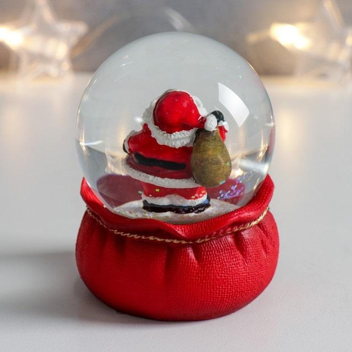 Снежный шар «Дед Мороз с мешком подарков» - фото 3 - id-p214279852