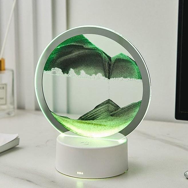 3D картина антистресс из песка с подсветкой, зеленая 15,8 см - фото 1 - id-p214279873