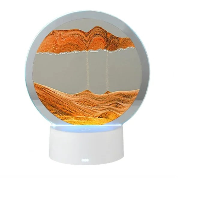 3D картина антистресс из песка с подсветкой, оранжевая 15,8 см - фото 1 - id-p214279875