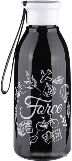 Бутылка для воды Force Drop 600мл (черный) - фото 1 - id-p211711844
