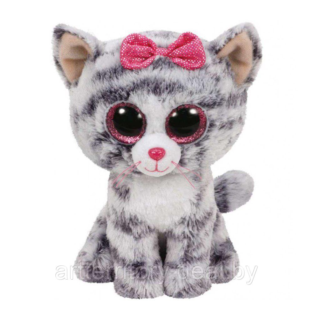 Игрушка мягконабивная Кошка Kiki (серая) серии "Beanie Boo's", 15 см - фото 1 - id-p214283957