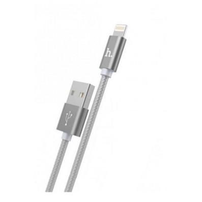HOCO HC-32168 X2/ USB кабель Lightning/ 1m/ 2.4A/ Нейлон/ Tarnish - фото 1 - id-p214284984
