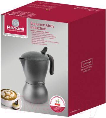 Гейзерная кофеварка Rondell Escurion Grey Induction RDA-1274 - фото 7 - id-p214289539