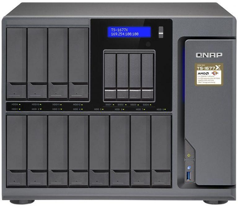 Сетевое хранилище NAS Qnap TS-1677X-1700-64G 16-bay настольный Ryzen7 1700 - фото 1 - id-p214340011