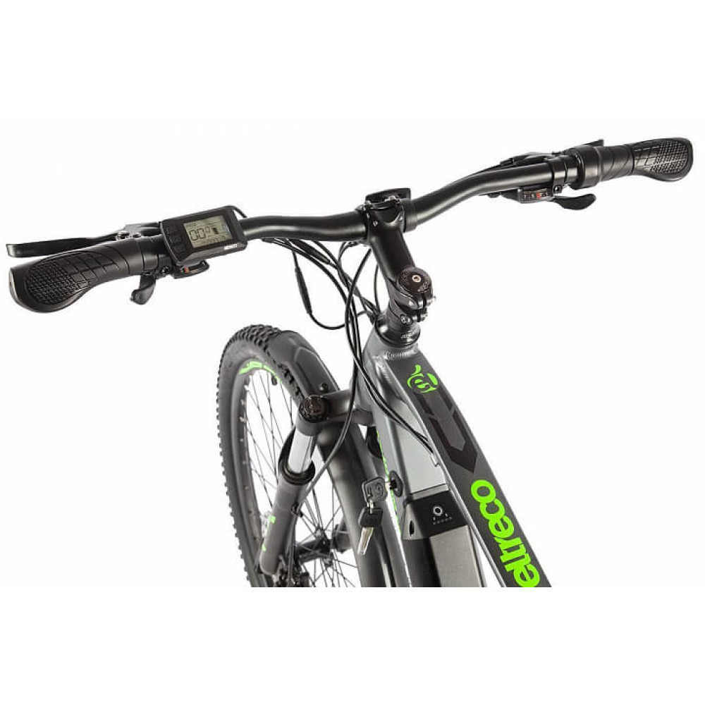 Велогибрид Eltreco Ultra MAX PRO Чёрно-зелёный - фото 2 - id-p198026298
