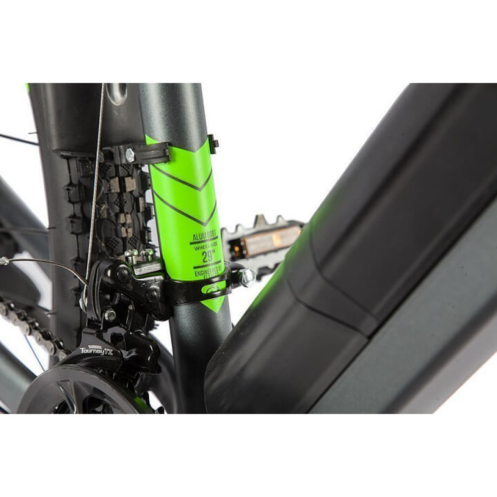 Велогибрид Eltreco Ultra MAX PRO Чёрно-зелёный - фото 9 - id-p198026298