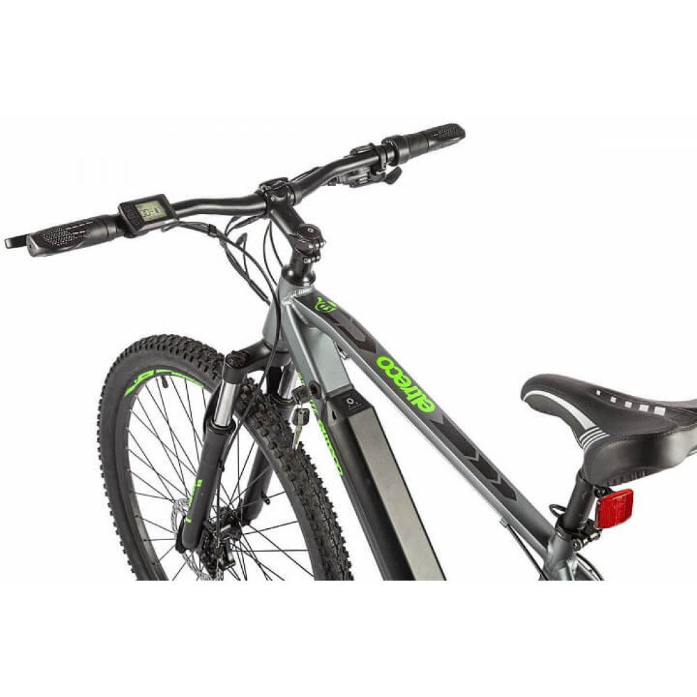 Велогибрид Eltreco Ultra MAX Чёрно-зелёный - фото 3 - id-p198026295