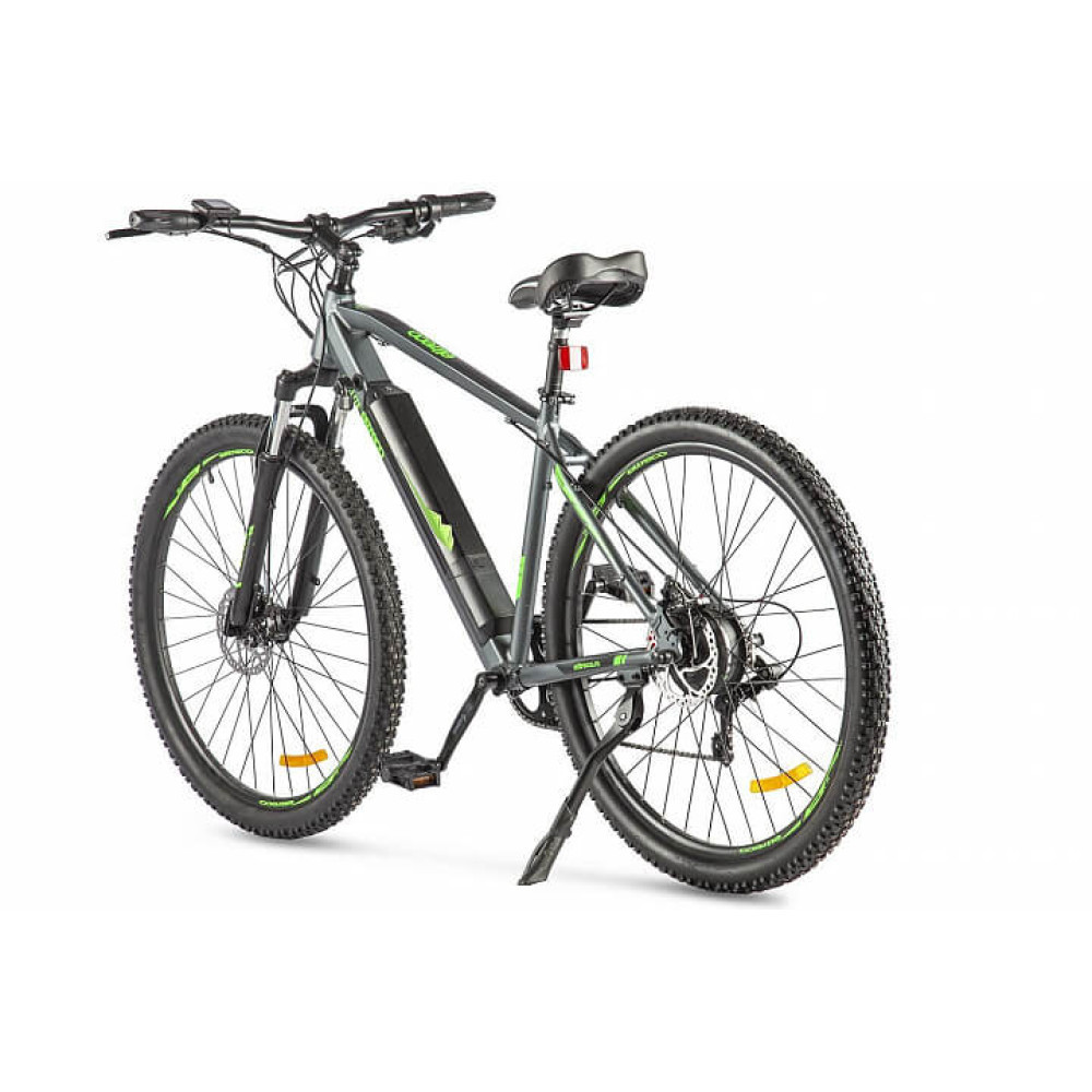 Велогибрид Eltreco Ultra MAX Чёрно-зелёный - фото 2 - id-p198026295